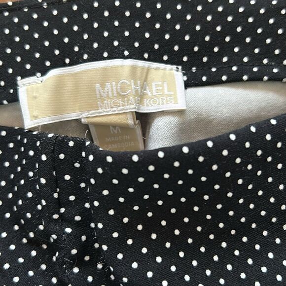 Michael Kors Black And White Polka Dot Leggings - Picture 4 of 7